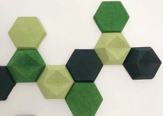 Εξαγωνικά πολυεστέρα 3D διακοσμητικά ηχοασπρούμενα τοίχωμα